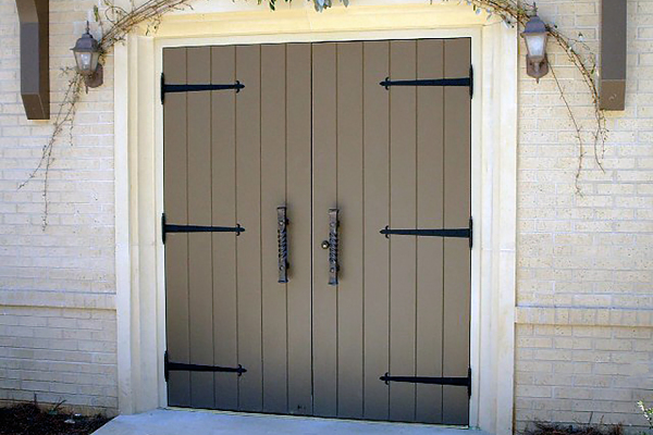 Wood Doors with Custom Hardware