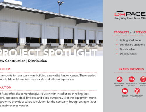DH Pace Provides Solutions for New Distribution Center