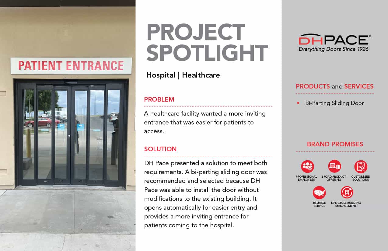 Project Spotlight on Healthcare_Bi-Parting Door at Hospital