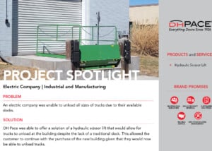 Project Spotlight on Industrial_Electric Company Scissor Lift