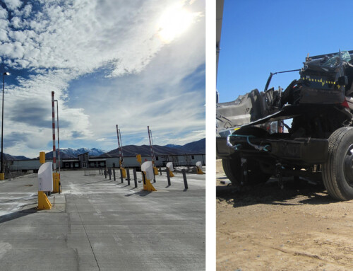 Vehicle Barrier Arms Secure Distribution Facility