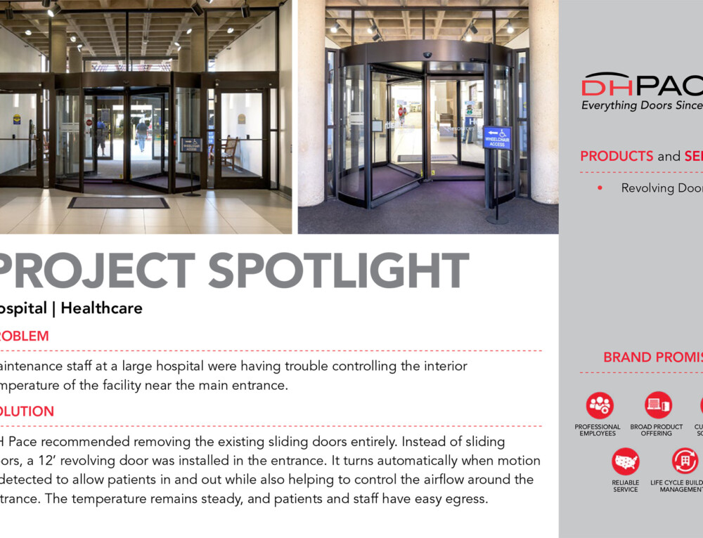 Sliding Doors Installed in Health Care Facility Door Control Services